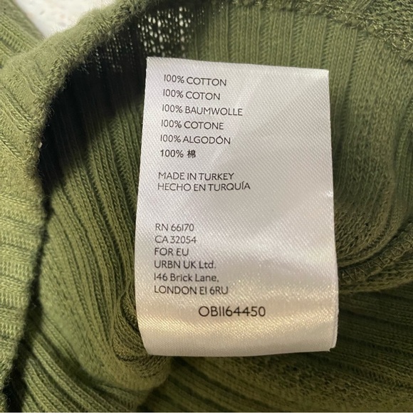 Anthropologie Sage Green Ribbed Tank Top XL - Picture 9 of 15